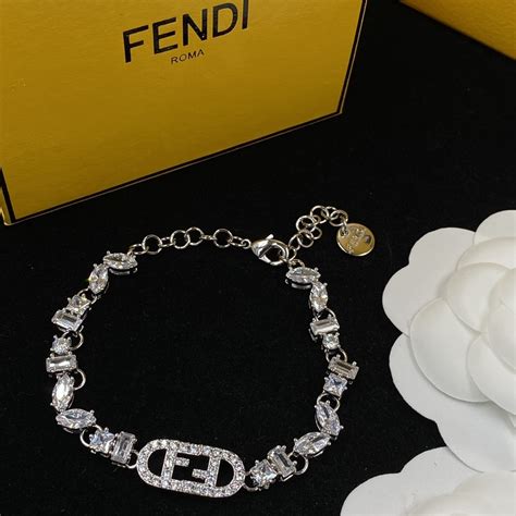 fake fendi f necklace|fendi bracelet price.